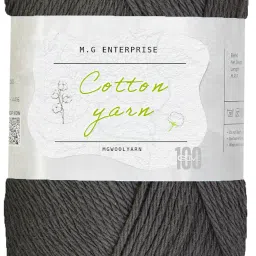 Cotton Delight charcoal gray 100 gms 100% Cotton Ball Hand knitting Cotton Yarn-image-72