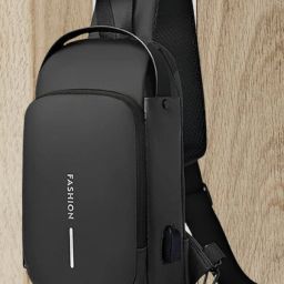 ProArch WomenBuzz Crossbody Massenger Bag Shoulder Strap With with Lock USB Charging Waist bag-image-111