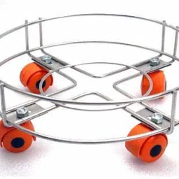 Cylinder Trolley Stand With Heavy Duty Wheels Stainless Steel Gas stand Gas Cylinder Trolley-19