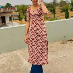 Women Floral Print Cotton Rayon A-line Kurta-image-59