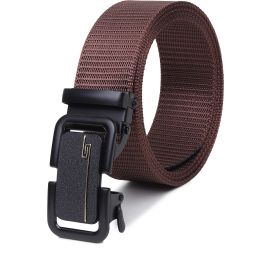 Men Casual Brown Nylon Belt-image-42