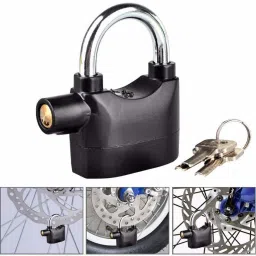 Anti-Theft Motion Sensor Alarm Pad Lock with 3 Keys 110 dB Siren Lock Door Door Window Alarm-16