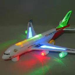 Musical AeroPlane Airbus Bump & Go Action Toy with Sound & Light-324-image-79