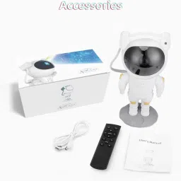 jainchan Astronaut Galaxy Projector - 360 Magnetic Head Rotation, Remote Control Table Lamp image 3