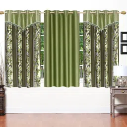 154 cm (5 ft) Polyester Room Darkening Window Curtain (Pack Of 3)-image-13