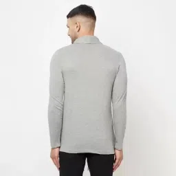 Men Kimono Style Full Sleeve Grey Shrug-image-18