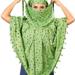 Printed Rayon Women Green Scarf-image-19