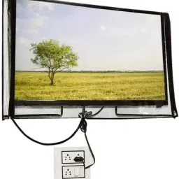 wellhome decor Furnishing Transparent Led Tv Cover for 24 inch Lcd ,Led, Monitor Tv Cover- 24Inch Led Cover-28