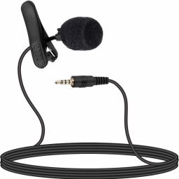 3.5mm Clip Microphone For | Collar Mike for Voice Recording Microphone for Android/ iOS Device (Black) Microphone-image-43