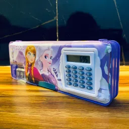 valvevista Smart Pencil Box with Calculator – Multi-functional Stationery Case for Kids Geometry Box image 2