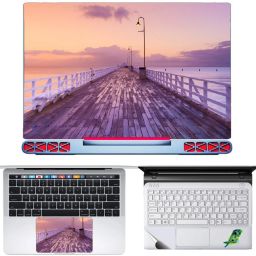 SDM 3in1 Accessories Combo Kit - Laptop skin sticker Decal with Touch Pad Skin Guard , trackpad skin transparnt Compatible for HP Laptops 15.6 Inch (Customizable) natural image056 Combo Set-image-75