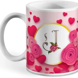 J Letter Name Letter Alphabet J Printed Coffee 325 ml Ceramic Coffee Mug-image-20