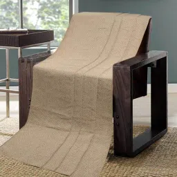 saral home Brown Cotton Solid 63X55 Inch Reversible Throw-picture-12