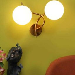 eliante by jainsons lights Mylo Metal Novelty Wall Light (Gold)-picture-3