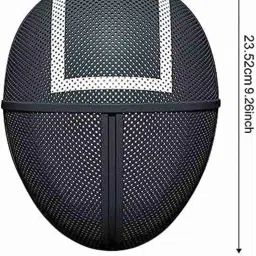 Circle the games of black squad game mask white square sheps pack of 18 Decorative Mask-image-21