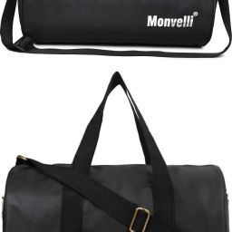 20 L Gym Duffel Bag - GYM DUFFLE BAG FOR INDOOR OUTDOOR SPORTS - Black, White, Black-picture-32