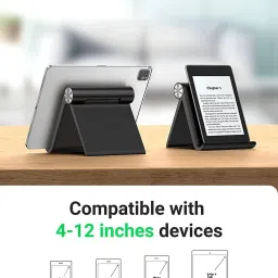 STRIFF Multi-Angle Stand for iPhone, Samsung, Android - Portable,Foldable(Black) Mobile Holder image 5