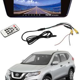 AYW 7 inches Car Rear View Full HD Touch Mirror Mount Screen for NissaTrail Black, White LED-image-34