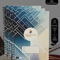 Spiral Notebook A4 Notebook Ruled 140 Pages-image-82