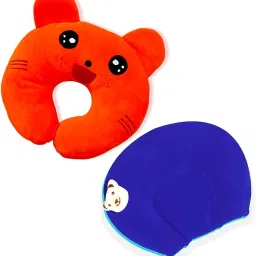 Cotton, Mustard Seeds Animals Baby Pillow Pack of 2-image-89