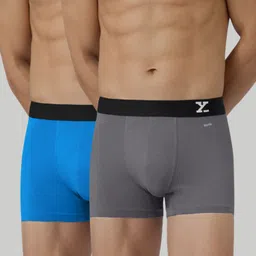 xyxx Pack of 2 Aero Anti-bacterial Odour-free cotton Solid Men Trunk-picture-27