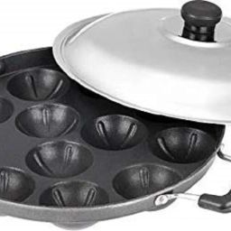 NEW-2025_Appam Patra 12 Cavity 2 Side Handle Appam Maker 24cm with Lid 12 L capacity 23 cm diameter-image-85
