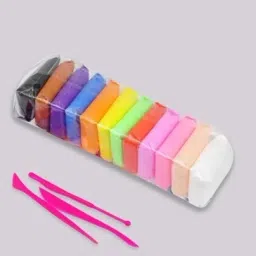 Colourful Air Dry Clay Set, 12 Colours, Modelling Clay with Tools-image-34