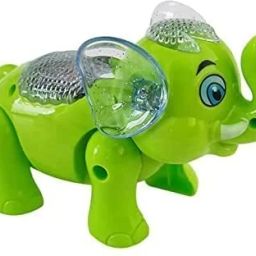 Elephant Musical Walking Toy with Light and Sound for Kids (Multicolor)-12
