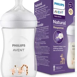 Natural Response Baby Bottle SCY903/66 | 1m+ age | Giraffe | BPA free - 260 ml-image-85