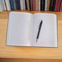finaro A5 Notebook with Mobile Pocket, Card Holder Pocket & Pen Loop A5 Notebook Ruled 200 Pages image 3