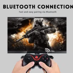 X3 Mobile wireless Bluetooth Gaming controller for android/Windows/Smart TV_A1 Black Edition with Expansion Pack Only image 4
