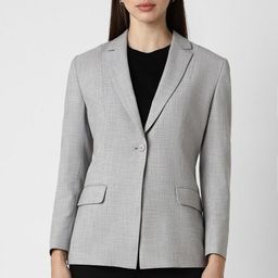 van heusen Women Solid Single Breasted Formal Blazer-picture-33