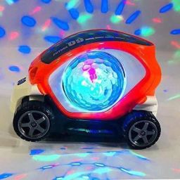 Future Car Non Rechargeable Battery Musical Stunt Car (White, Orange)-image-58