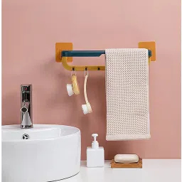 Wall Mounted Hand Towel Rail for Kitchen and Washroom Blue Towel Holder-picture-10