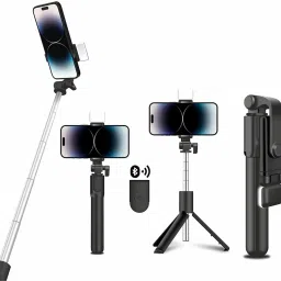 SANNO WORLD Bluetooth with Wireless Remote And Extended Tripod Stand Bluetooth Selfie Stick-image-41