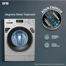 ifb 8 kg Powered by AI, 5 Star,� with 2x Steam Cycle Fully Automatic Front Load with In-built Heater Silver image 5