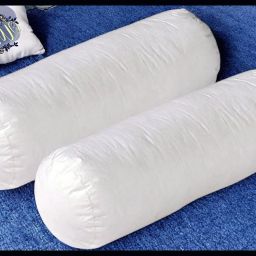 Round Microfibre Solid Bolster Pack of 2-image-92