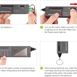 morris Gem Stone Tester Machine Stone Checking Machine diamond tester pen Digital Voltage Tester image 4