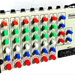 stanger um6 6channel with echo Analog Sound Mixer-image-88