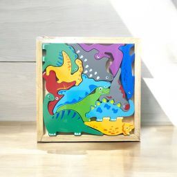 ToyTopiya 10-in-1 Wooden Dinosaur Puzzle Set for Kids-image-58