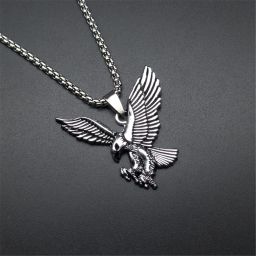 Eagle Pendant with Boxchain For Boys and Girls Stainless Steel Pendant-image-26