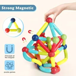 vikrida BIG SIZE 52 pcs Magnetic Building Blocks Toy image 2