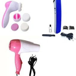 Zooper 190 Hair Dryer Compact Beauty Face Massager With Trimmer Personal Care Appliance Combo-image-30