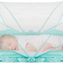 Nylon Infants Baby Folding Crib Mosquito Net Ocean Green Crib net Big Size Mosquito Net-12