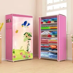 6-L TREE HOUSE Carbon Steel Collapsible Wardrobe-image-84