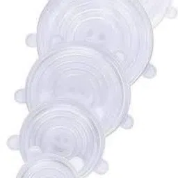 Reusable Microwave/Dishwasher/Freezer Safe Silicone Stretch Lids Flexible Bowl/Cups/Mugs/Glasses/Cans/Plates Covers [Set of 6-Pieces] 8.07 inch Lid Set, Pack of 6-10