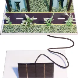 Solar Street Light Energy Conservation model for School Science Project, with decorative material and Project Report.-21