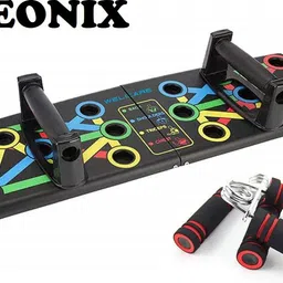 pheonix Workout Combo Of Push Up Board With 2 Foam Hand Gripper Fitness Accessory Kit Kit-picture-9