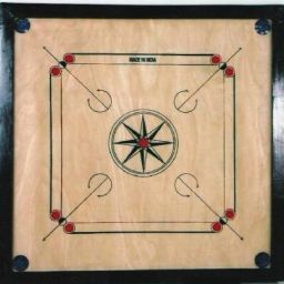 High Quality Wood Round Pocket with Carrom coins, striker 81.28 cm Carrom Board-image-87