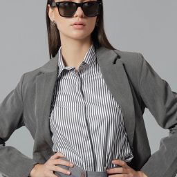 Women Regular Fit Striped Spread Collar Casual Shirt-image-61